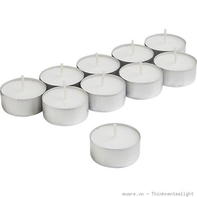 Hộp nến Tealight 50 viên duy trì 4 - 4.5 giờ 1 viên / hộp nến CleanLight 10 viên duy trì 2 - 2.5 giờ 1 viên | Famimark