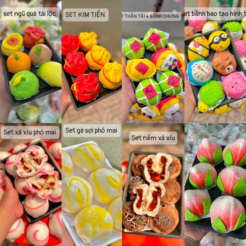 BÁNH BAO TẠO HÌNH - 1 bánh nặng 80gam