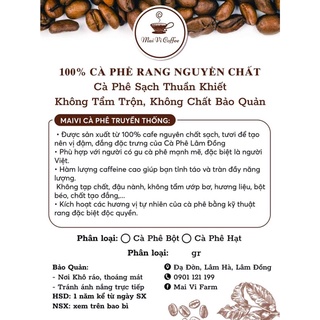 Cafe rang mộc nguyên chất, cafe hạt nguyên chất lâm đồng