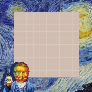 Set giấy note, giấy ghi chú Vincent Van Gogh {Starry Night}