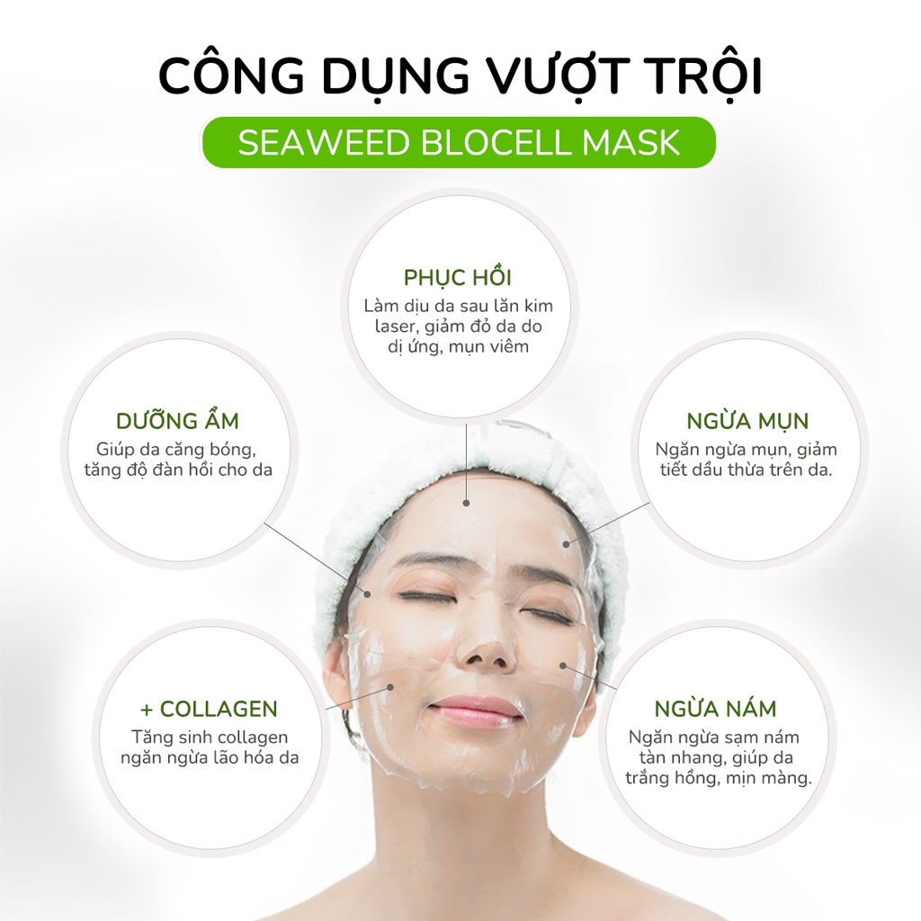 Mặt Nạ Dưỡng Trắng Sinh Học Eeweed E Blocell Mask Oriskin 25ml