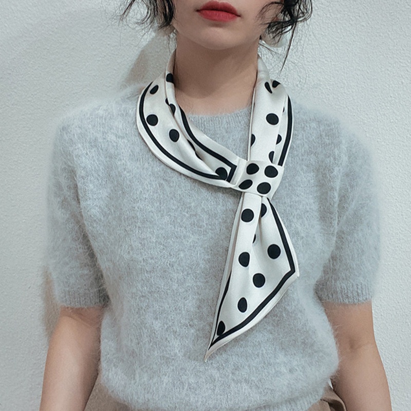 Khăn choàng cổ giả lụa dáng dài họa tiết chấm bi phong cách Hàn Quốc cho nữ
 | BigBuy360 - bigbuy360.vn