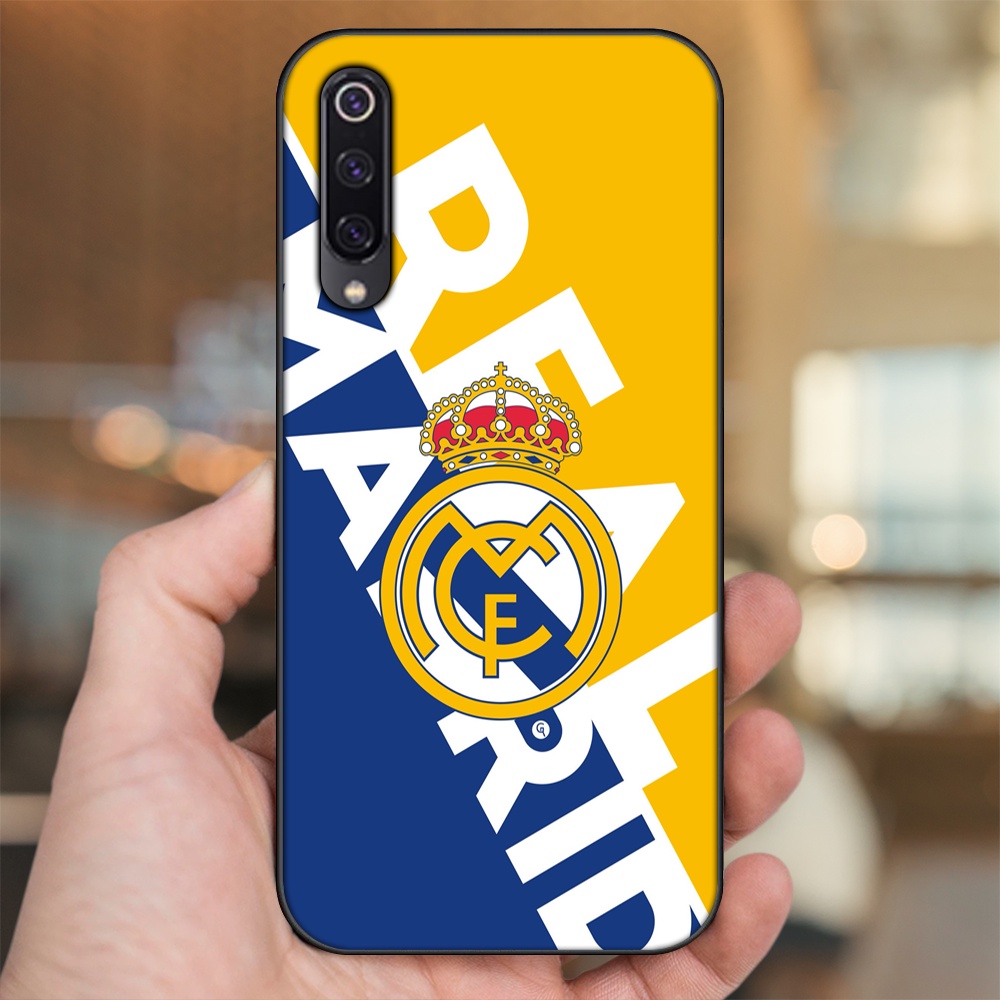 Ốp lưng Xiaomi Mi 9, Mi 9 SE viền đen in hình Real Madrid