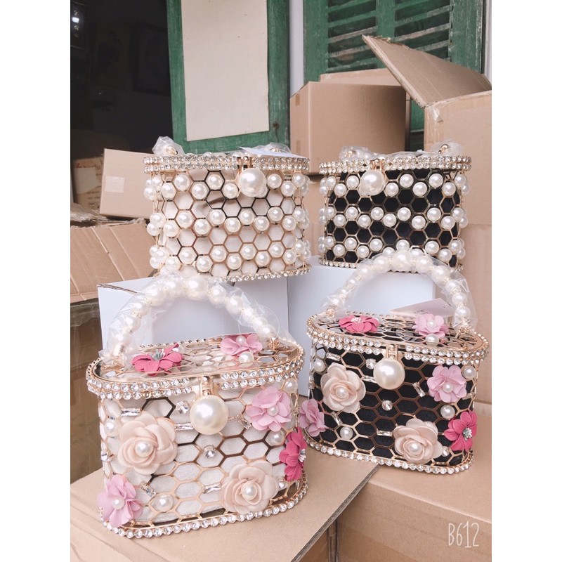 giỏ xách ngọc  tiểu thư cao cấp sang chảnh, nổi bật( ảnh thật)- cốp ngọc đi tiệc
