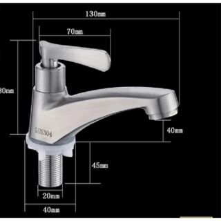 Vòi labo lạnh inox 304