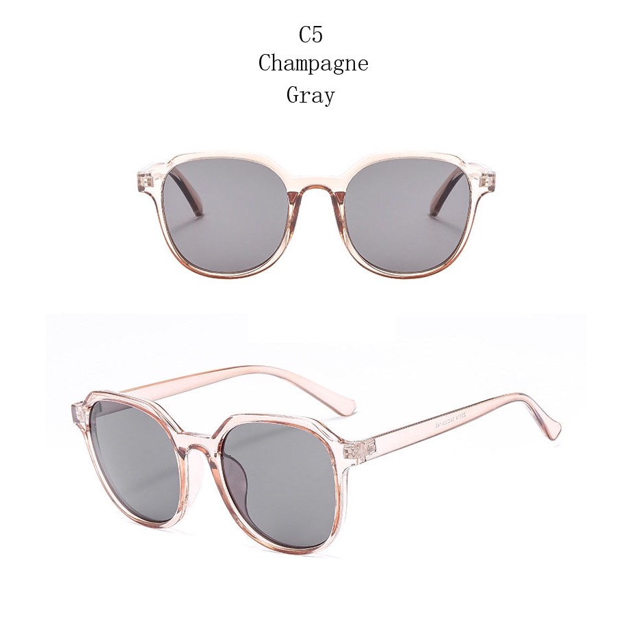 Kính mát SAMJUNE tròn nhỏ chống tia UV400 phong cách cổ điển thời trang