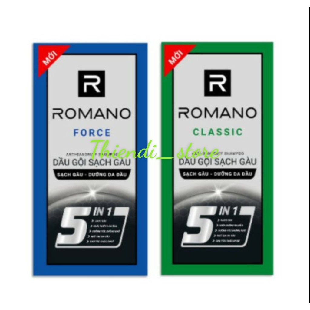 ROMANO_ COMBO  10 GÓI DẦU GỘI ROMANO.