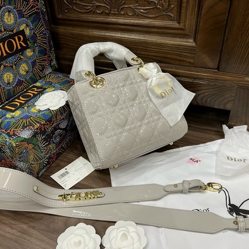 Túi nữ xách tay đeo chéo sang trọng C Lady bóng 5 màu  FULLBOX