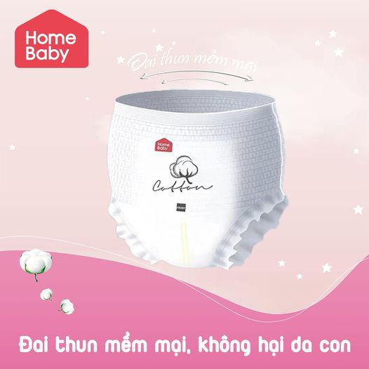 (Miếng dùng thử) Tã Bỉm Nội Địa Trung Homebaby cotton tự nhiên L39, Xl36, XXL33