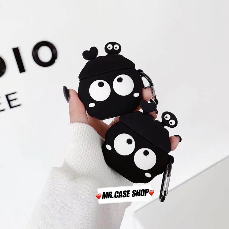 Case Airpods 1/2/3/Pro Vỏ Tai Nghe Hình Bóng Đen Tim - Mr.Case AirPods