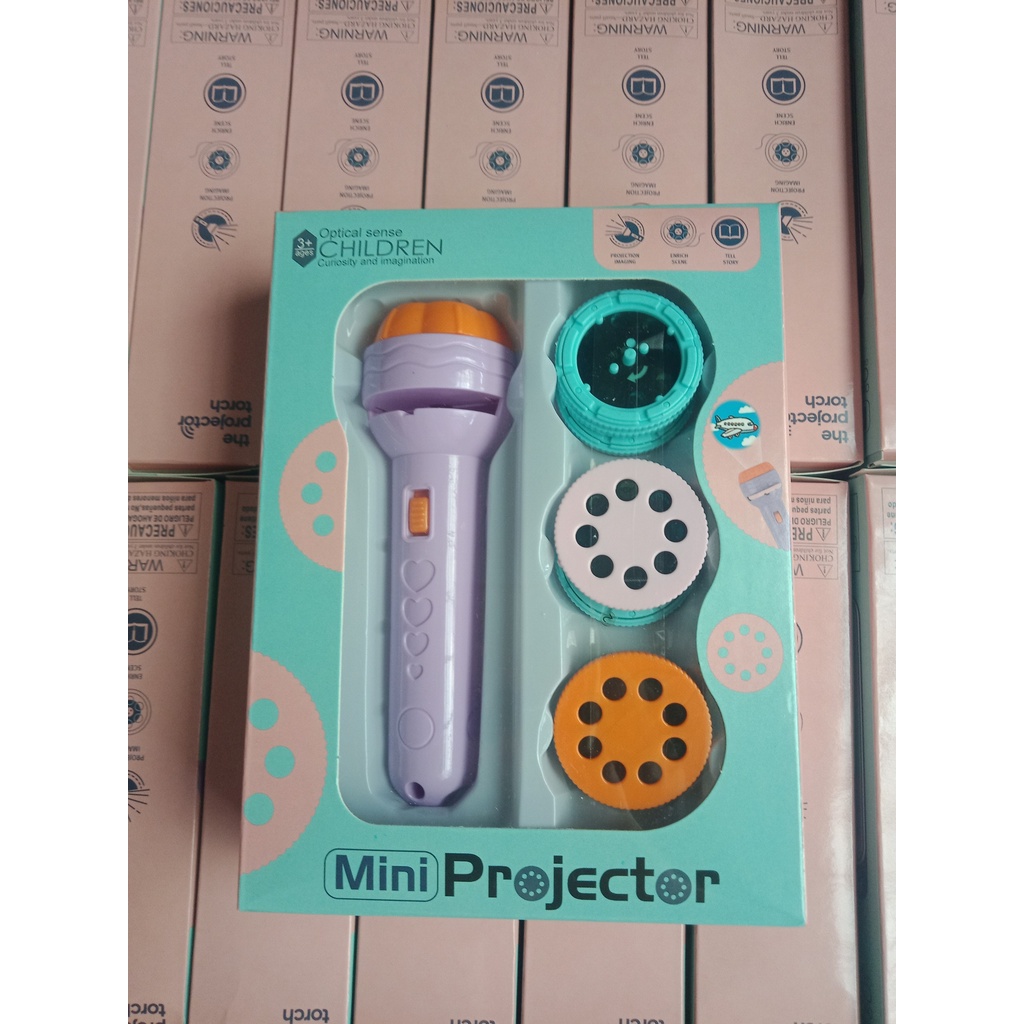 Đèn pin chiếu 80 hình ảnh 10 chủ đề cho bé học và chơi - Đồ chơi học tập và giải trí