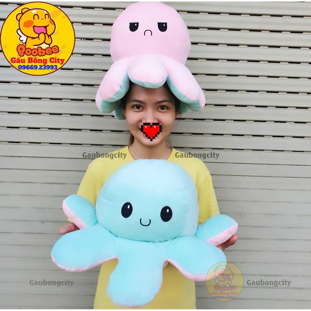 Bạch Tuộc Cảm Xúc Bông - Bạch Tuộc 2 Mặt Size 50cm - Gấu Bông City