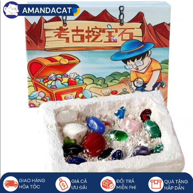 Bộ khảo cổ truy tìm kho báu, Đồ chơi khám phá kho báu đảo hải tặc, Treasure hunt toy