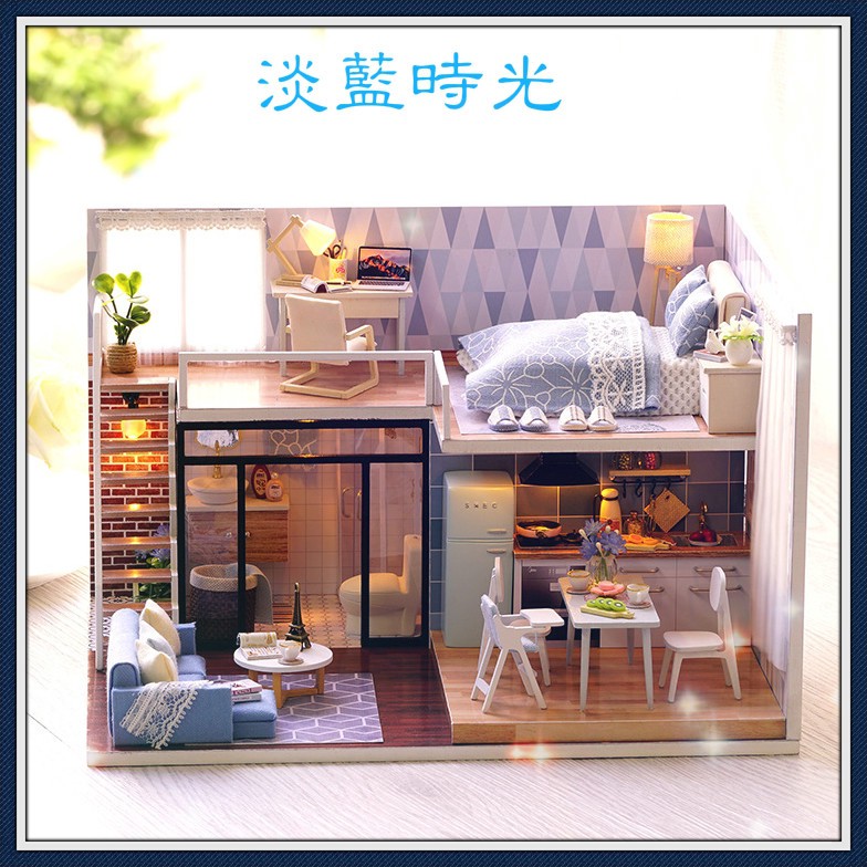 bộ lắp ráp nhà búp bê tự làm