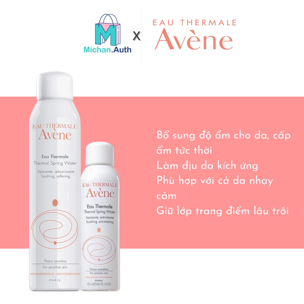 Xịt Khoáng Avene Eau Thermale Thermal Spring Water (các size, đủ bill)