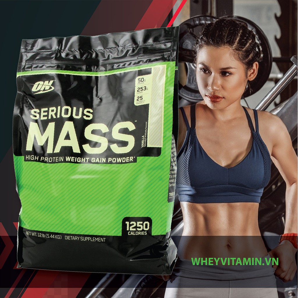 ON SERIOUS MASS 12LBS  - 5.44 Kg - Tăng cân, tăng cơ cho Gym, Yoga, Fitness, thể thao | BigBuy360 - bigbuy360.vn