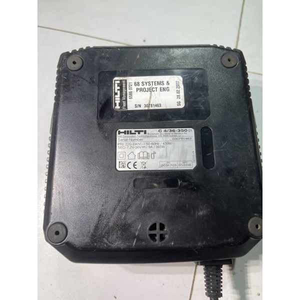 Hilti xạc c4/36-450 điện zin 220 vol