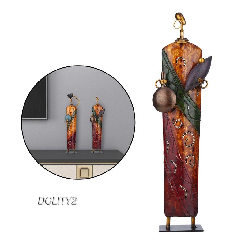 [Dolity2] Tượng Nữ Châu Phi Châu Phi Đứng Để Bàn Trang Trí Nghệ Thuật Retro