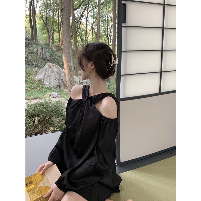 [CÓ SẴN] ÁO LỤA HỞ VAI NỮ TÍNH THANH LỊCH SANG CHẢNH | BigBuy360 - bigbuy360.vn