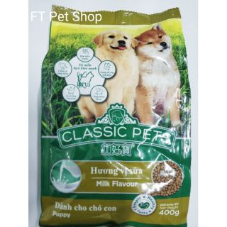 Thức Ăn Cho Chó Con Classic Pet Puppy Vị Sữa 400gam
