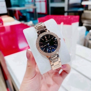 Đồng hồ nữ wwoor, đồng hồ đeo tay thời trang dây thép không gỉ cao cấp chống nước