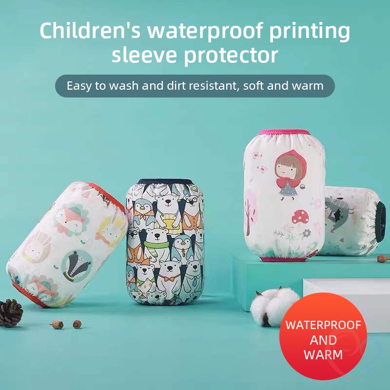 Găng Tay Cotton Mềm Mại Co Giãn Chống Gió Chống Nước Chống Bẩn Thoải Mái Cho Bé Trai Và Bé Gái