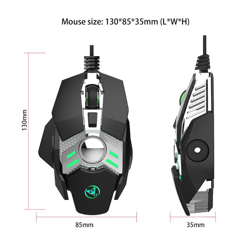 Chuột Chơi Game Có Đèn Led Rgb Sáng Tạo