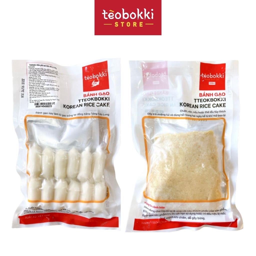 Bánh gạo tokbokki phô mai kèm chả cá Tèobokki 315g