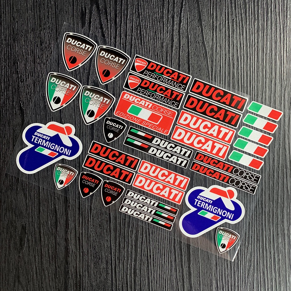 1 Miếng Dán Logo Ý Màu Phản Quang Cho Ducati Multistrada Performance 821 620