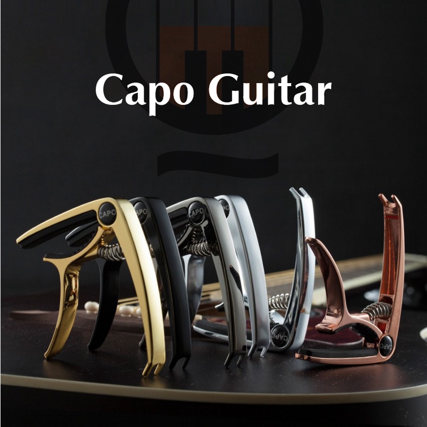 Kẹp Capo Cao Cấp bền bỉ cho đàn Guitar - Kẹp Tăng Tông Đàn Guitar