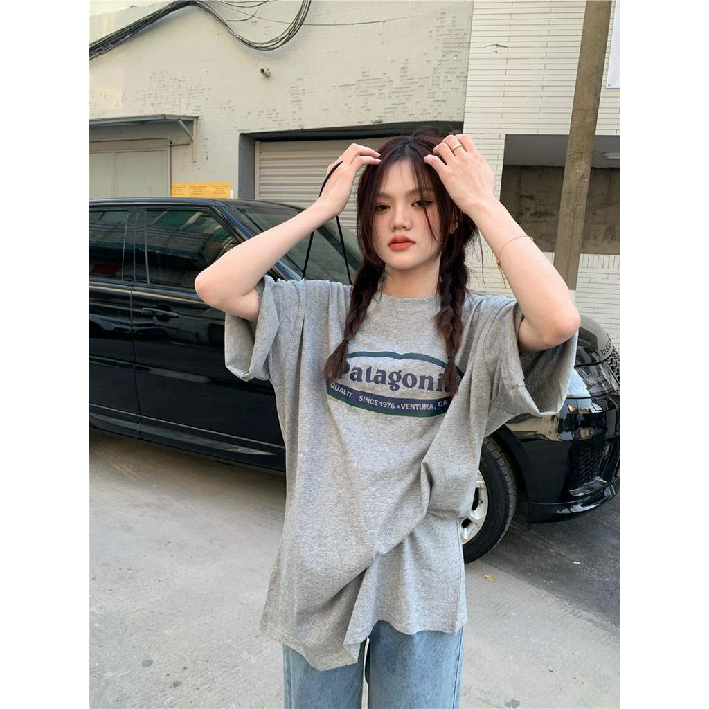 Áo Thun Cotton Ngắn Tay In Chữ Phong Cách Mới 63621