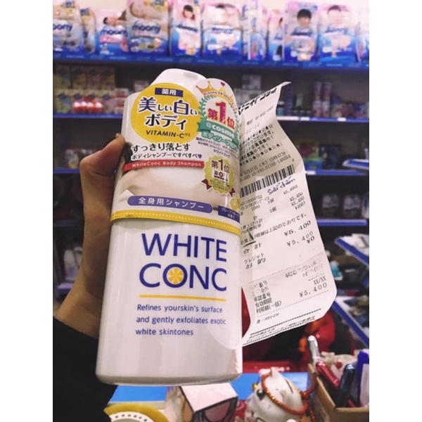 Sữa tắm Whte CONC Body Shamroo nhật bản/ sữa tắm trắng da nội địa s