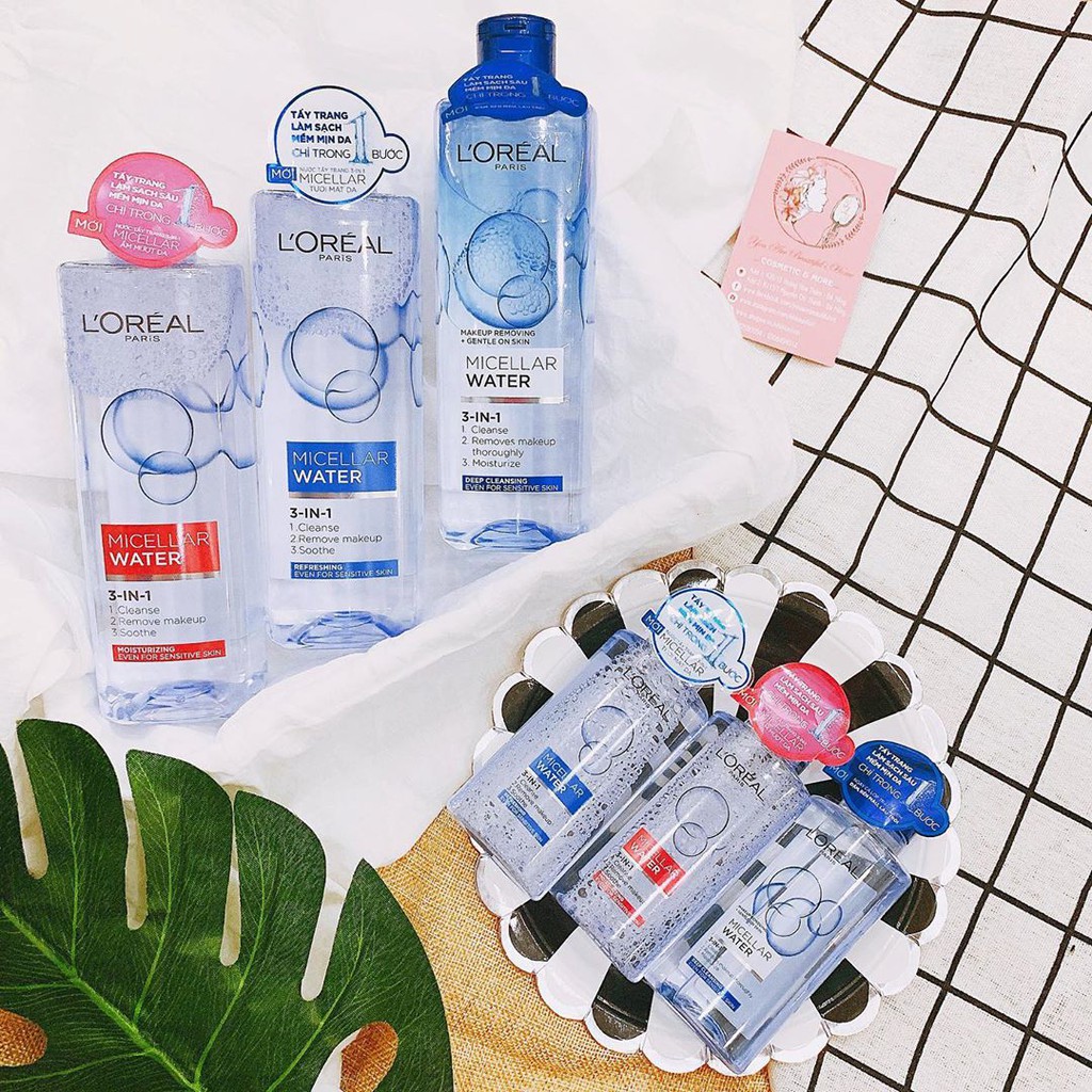 Nước tẩy trang Loreal- L'Oreal Paris 3-in-1 Micellar Water 400 ml | BigBuy360 - bigbuy360.vn