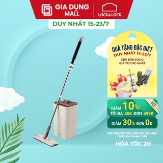 Bộ Cây Lau Nhà Lock&Lock Squeeze Flat Mop ETM471-Chất liệu cao cấp trọng lượng nhẹ thiết kế chắc chắn-Chính hãng