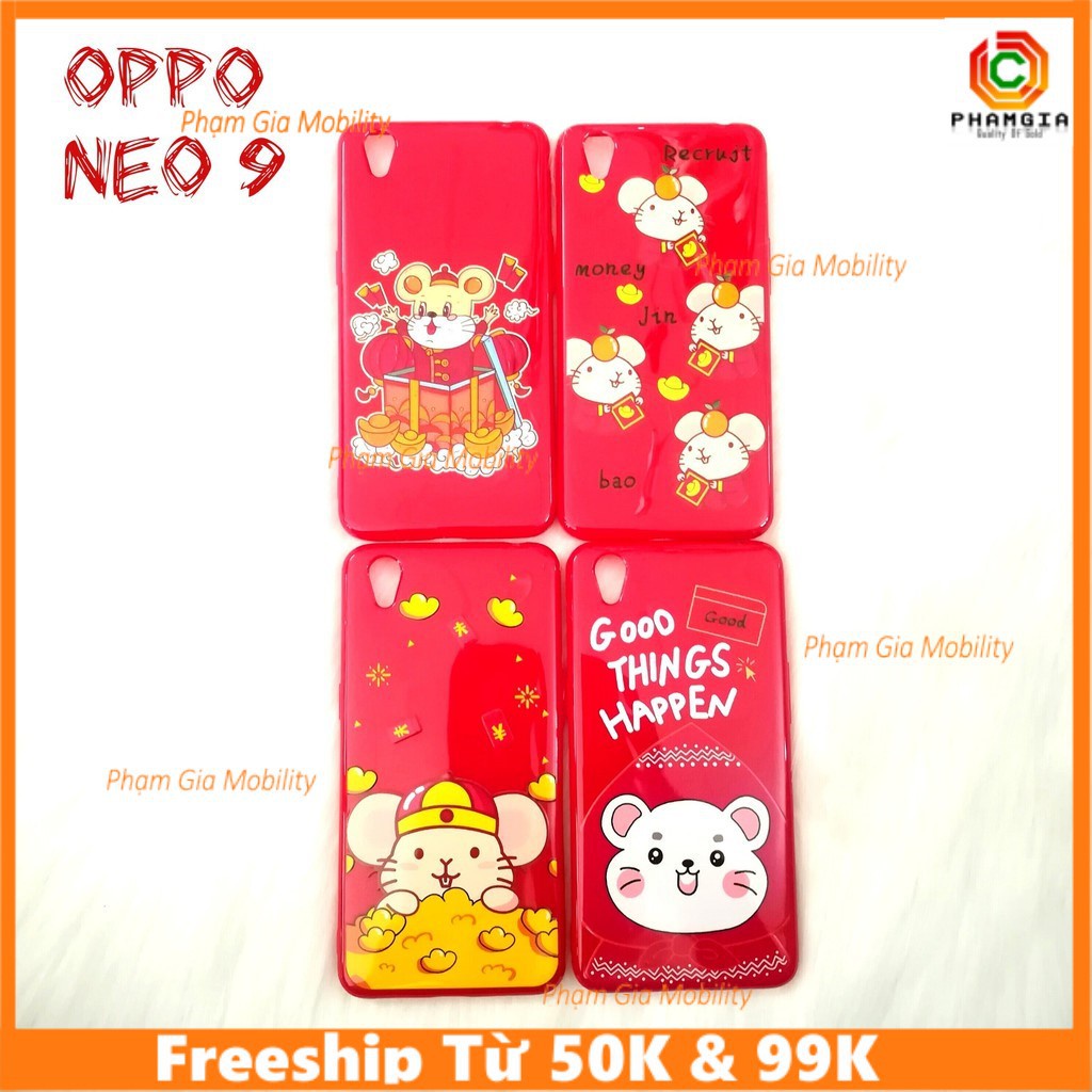 Ốp Lưng hình tết chú chuột 2020 (canh tí) Oppo Neo 9 đẹp