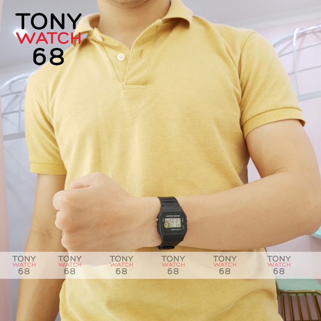 [Mã FAST10KT4 giảm 10K đơn bất kỳ] Đồng hồ điện tử nam nữ SK huyền thoại F-94WA-9DG dây cao su đen