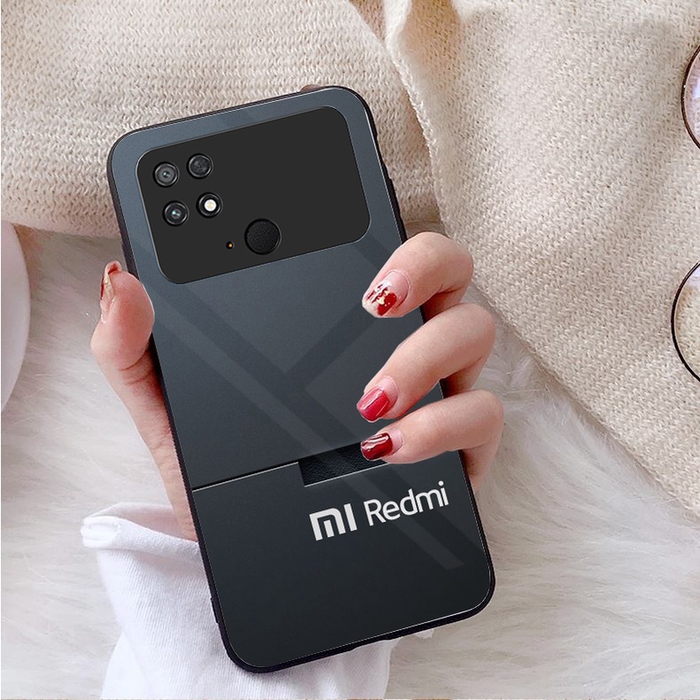 Ốp Lưng XIAOMI POCO C40 Mặt kính gương sáng bóng cao cấp