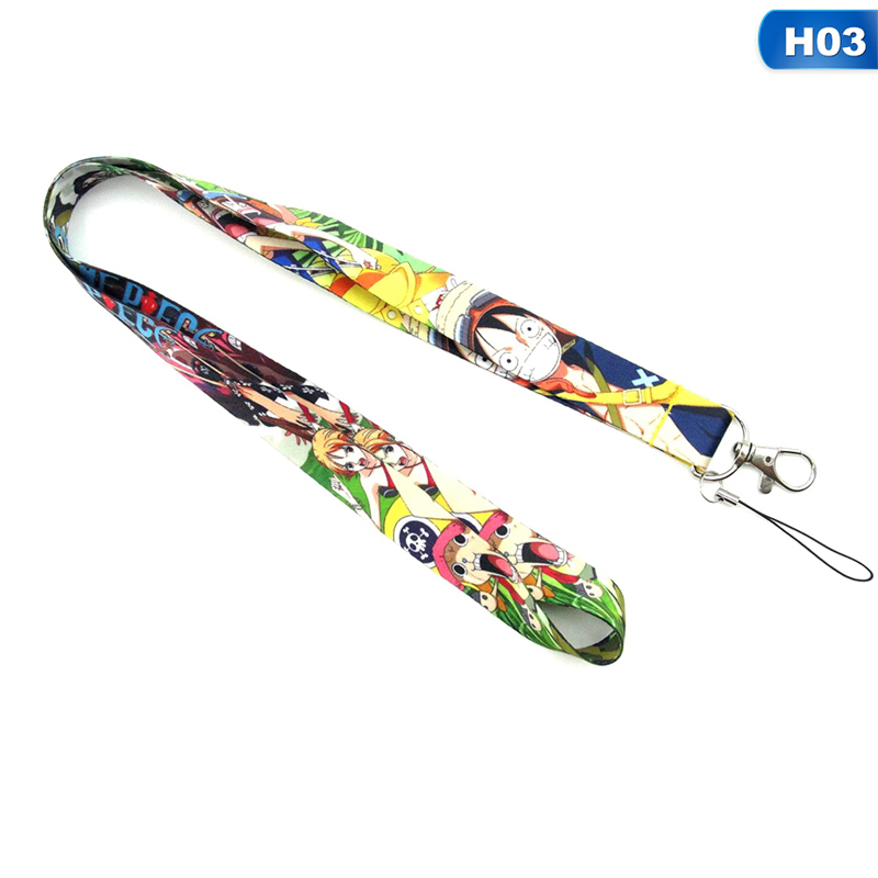 flowersqueen Dây đeo điện thoại phong cách hoạt hình One Piece đa năng độc đáo