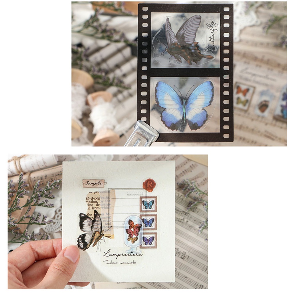 Miếng Dán Trong Suốt Họa Tiết Hoạt Hình Chống Thấm Nước Độc Đáo Trang Trí Sổ Tay/ Album Ảnh