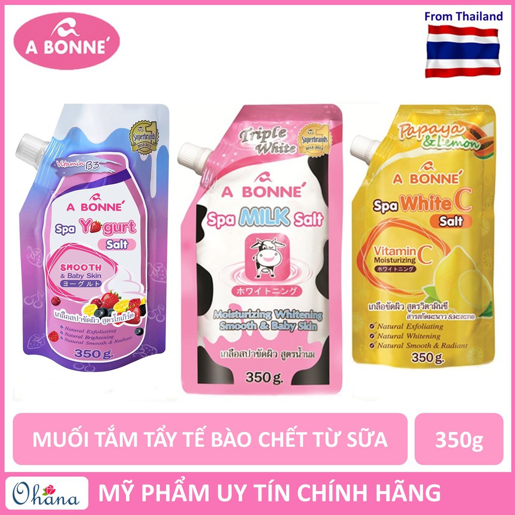 Muối tắm Sữa Bò Spa A Bonne' (350G) có vòi - Chính hãng