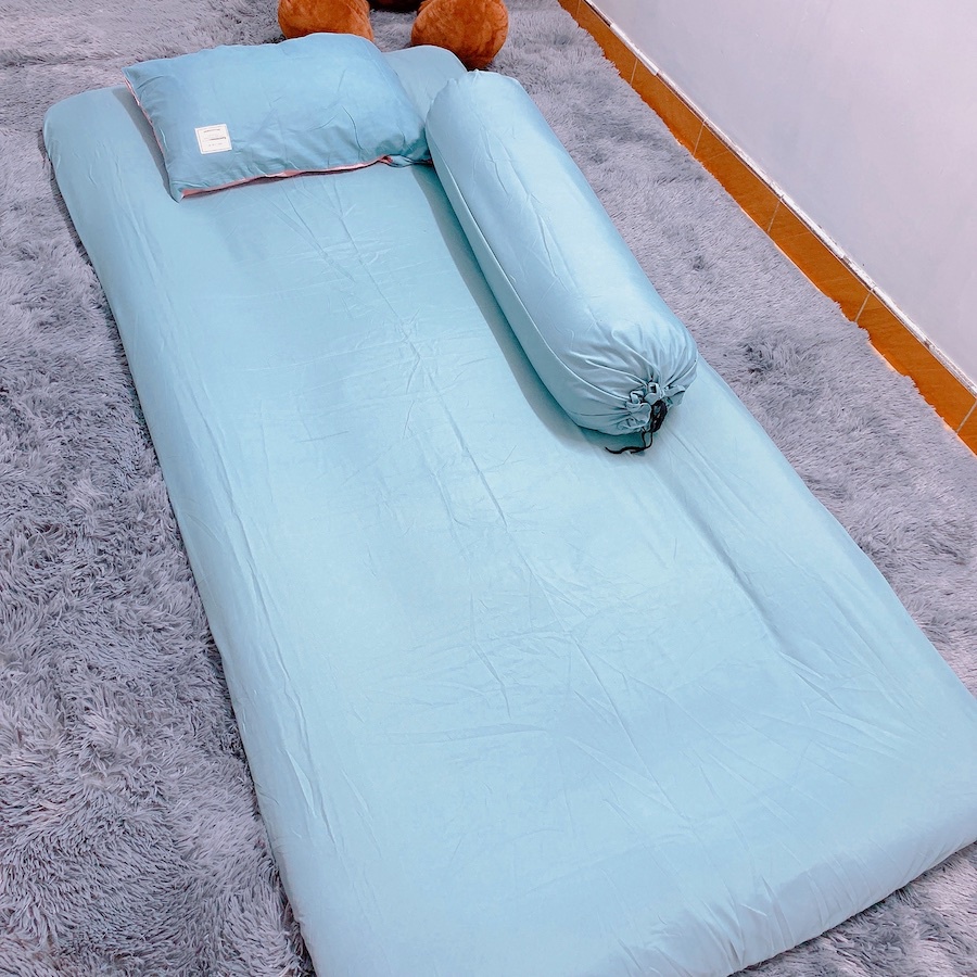 Ga nệm/Drap nệm Cotton Tici Hàn siêu mát 1mx2m 1m2x2m 1m4x2m 1m6x2m | Cho nệm 7cm | Không kèm vỏ gối ôm | BigBuy360 - bigbuy360.vn