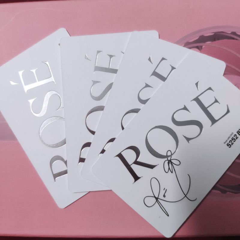 Set 4 card Rosé từ OiOi official