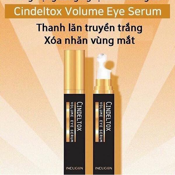 Thanh lăn mắt truyền trắng, xoá nhăn Cindeltox Volume Eye Serum | BigBuy360 - bigbuy360.vn