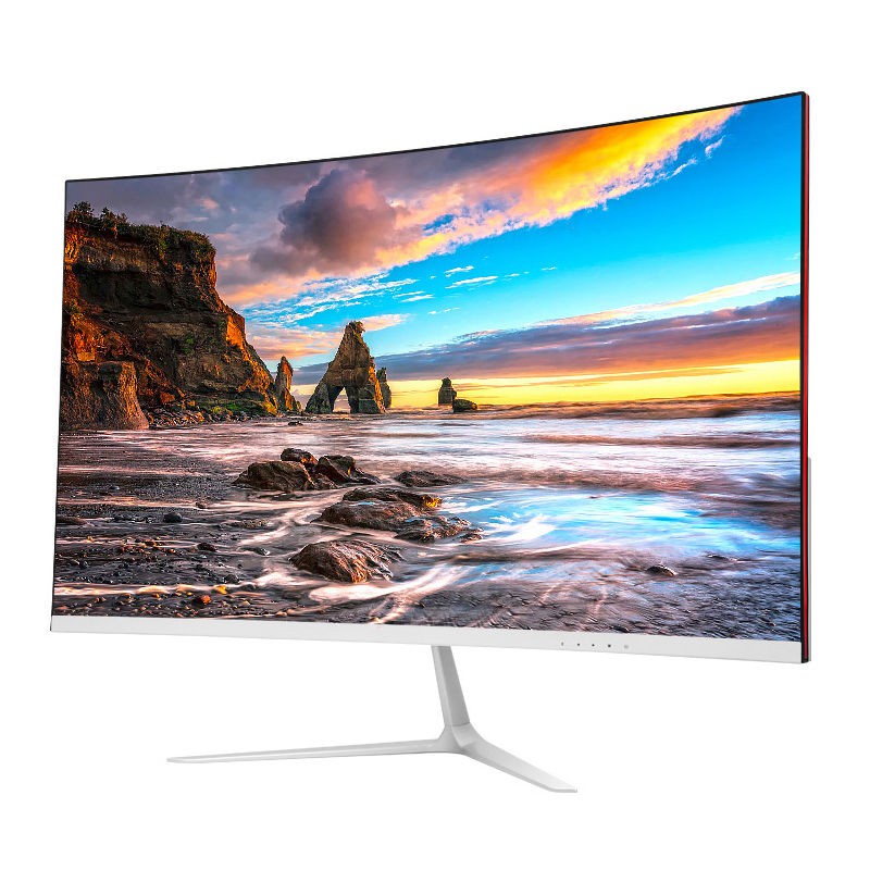 ☍❈☾Máy tính 19/22/24/27/32 inch cong mới Màn hình LCD Máy tính để bàn TV HD