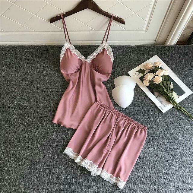 🍒🍓🍑🌷 SET BỘ NGỦ 2 DÂY PHI LỤA SEXY THỜI TRANG HÀN QUỐC CAO CẤP DÀNH CHO NGÀY NẮNG NÓNG | BigBuy360 - bigbuy360.vn
