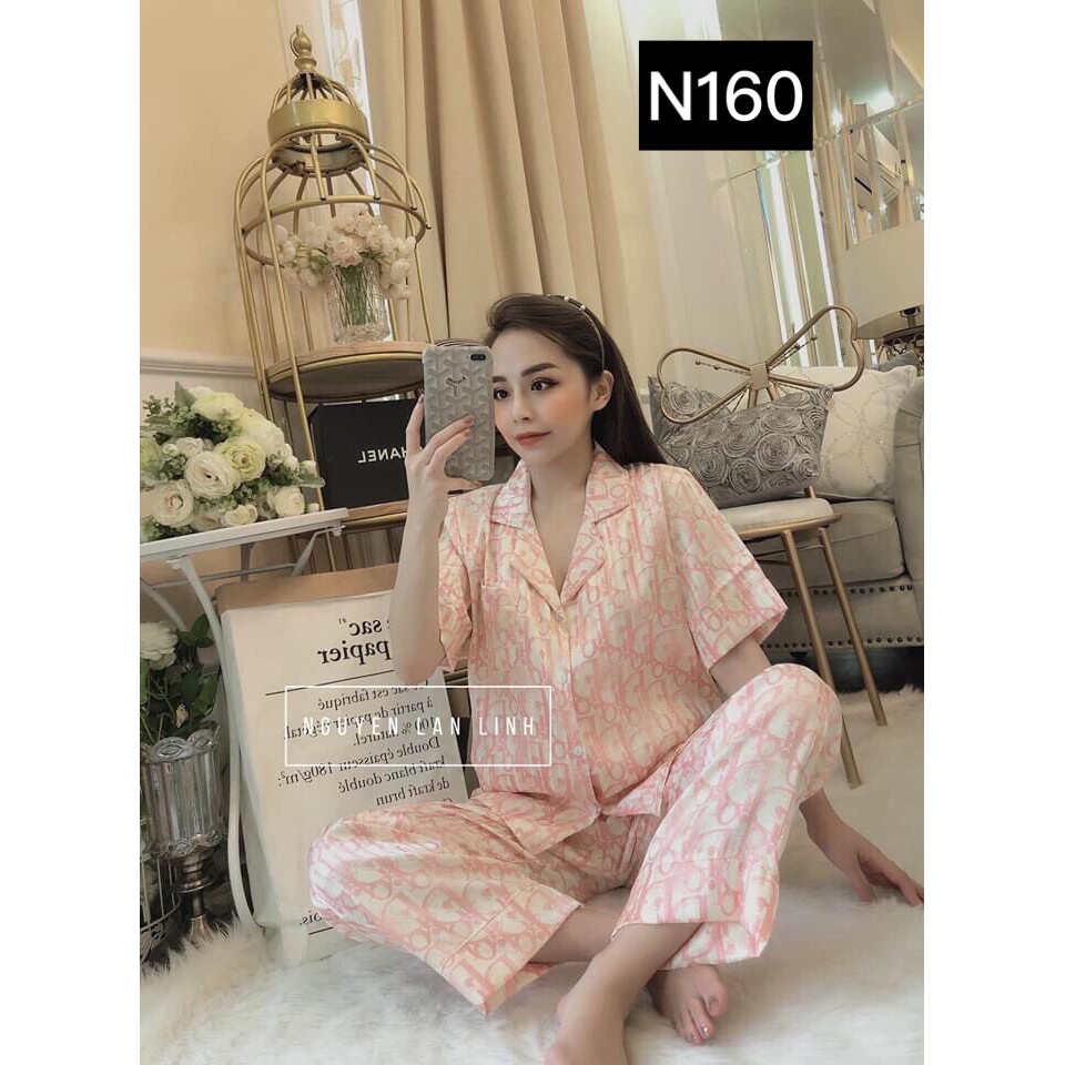 Set  Đồ Bộ Pizama Nữ Mặc Nhà Satin Cao Cấp Nhiều Mẫu Đẹp Cực Hot Form QC Vải Tốt Kèm Hình Thật Tự Chụp | BigBuy360 - bigbuy360.vn