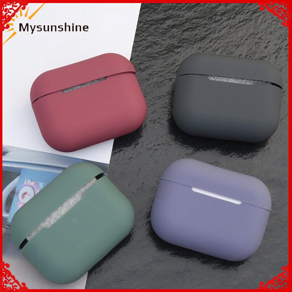 Vỏ Bảo Vệ Hộp Sạc Tai Nghe Airpods Bằng Silicon Tpu Nhiều Màu Sắc Dễ Thương | BigBuy360 - bigbuy360.vn