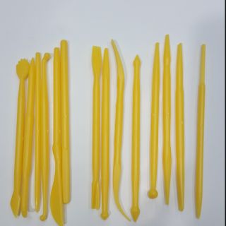 BỘ DỤNG CỤ BẰNG NHỰA 14 MÓN ( CHUYÊN LÀM NẶN TƯỢNG VÀ HOA BẰNG TAY)