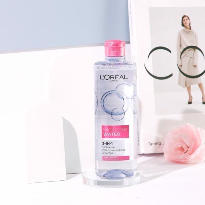 Nước Tẩy Trang L'Oreal Paris Cho Mọi Loại Da 3-in-1 Loreal Micellar Water Da Dầu Da Nhạy Cảm Da Khô