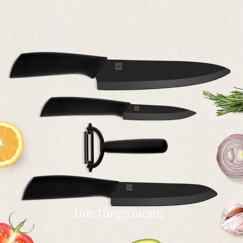 Bộ dao gốm nano 4 món HUOHOU XIAOMI
